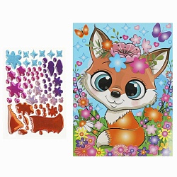 гелевая мозаика 17*23см лиса