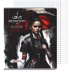 тетрадь  48л кл. "wednesday" обложка софт-тач