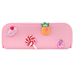 пенал силиконовый розовый