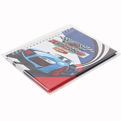 Блокнот 13*18 см 48л на спирали "Racing Car"