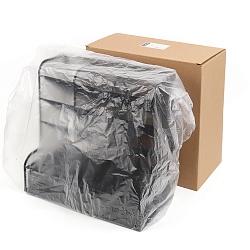 органайзер настольный металлический 10 отделений черный