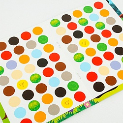 наклей кружочки. на ферме 4л 21*16см 80 наклеек