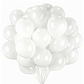Шар воздушный 10" Белые  50шт/уп