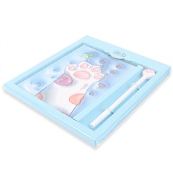 Блокнот 13*18см 50л в клетку + ручка "Meow"