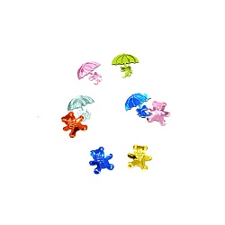 декоративные пайетки "мишка и зонтик"