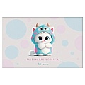 Альбом для рисования 10л. "Cute Kitty" на скрепке бум. 110г/м2
