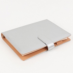 ежедневник а5 недатиров. 100л обложка кож.зам. на кольцах с магнитной застёжкой