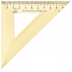 треугольник 10см 45° деревянный
