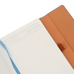 ежедневник а5 недатиров. 100л обложка кож.зам. с карманом на застёжке