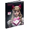 книжка записная  а5  80л "pink & black" 7бц, твин-лак