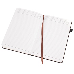 ежедневник а5 недатиров. 180л обложка кож.зам. чёрная