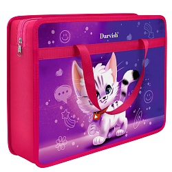 папка детская с ручками "милый котёнок"