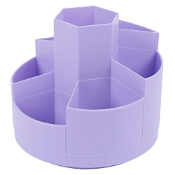 органайзер настольный пластиковый 7 отделений сиреневый