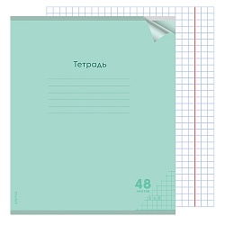 тетрадь  48л кл. "классика new зелёная" обложка plastic cover