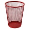 стакан металлический для  канцелярских принадлежностей красный (конус)