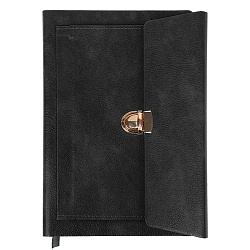 ежедневник а5 недатиров. 100л обложка кож.зам. с карманом на застёжке