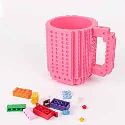 кружка-конструктор 400мл розовая (уценка)