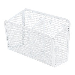 органайзер магнитный металлический 2 отделения белый