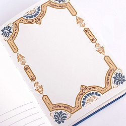 Блокнот 11,6*16,5см 112л обложка карт. с тиснением "золото"