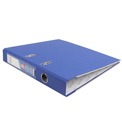 папка-регистратор  а4 5 см синяя с мет. окантовкой