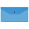папка-конверт на кнопке с6 150мкм прозрачная синяя