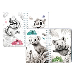 книжка записная-перевертыш  а6  80л "милота" на гребне