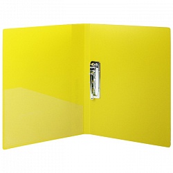 папка с зажимом  а4 "darvish" желтая толщина 0,7мм