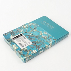 Блокнот 13*19см 112л "Цветущий миндаль" на магнитной застежке 