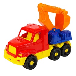 машинка экскаватор "добрыня" классический 20см