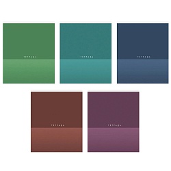 тетрадь  48л кл. "однотонная" обл. хромэрзац  блок2