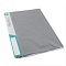папка с зажимом и карманом а4 серая