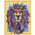 Алмазная мозаика (живопись) "Darvish" 40*50см  Грива льва