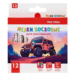 мелки восковые 12цв. "джиппинг"
