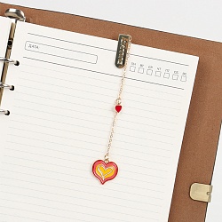 закладка металлическая "сердце"