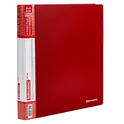 папка с 4-мя кольцами 25мм 0,7мм красная