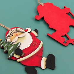 подвески новогодние в наборе 2шт. санта