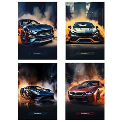 Блокнот А6  40л "Премиальное авто-1" ассорти,  на гребне