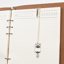 закладка металлическая "котик"