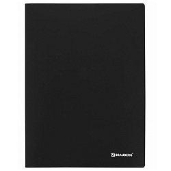 папка  40 файлов "brauberg" чёрная 0,6мм