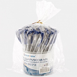 ручка шар. синяя на масляной основе "darvish"  в пластиковой банке