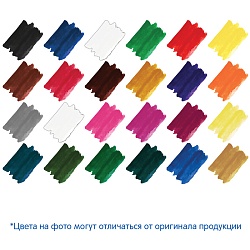 краски аквар. 24цв. "енот в красном море""мульти-пульти" медовые без кисти