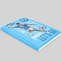 Блокнот 14,3*21см 80л в линейку "Футбол"