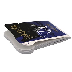 Блокнот А7  40л "Гарри Поттер" фигурный на скрепке обложка тиснение фольгой