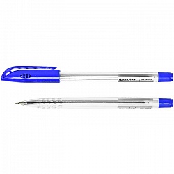 ручка  шар. синяя на масляной основе "darvish" корпус прозрачный