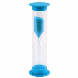 песочные часы (1мин. цвет синий, песок синий)