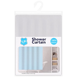 шторка для ванной с кольцами 180*180см ассорти