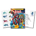 Раскраска с наклейками А5 8л Роботы
