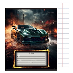 тетрадь  12л линейка цв. обл "авто и драйв"