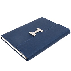 ежедневник а5 недатиров. 112л  обложка кож.зам. синяя