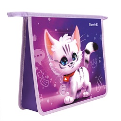 папка для тетрадей а5 на молнии "милый котёнок"